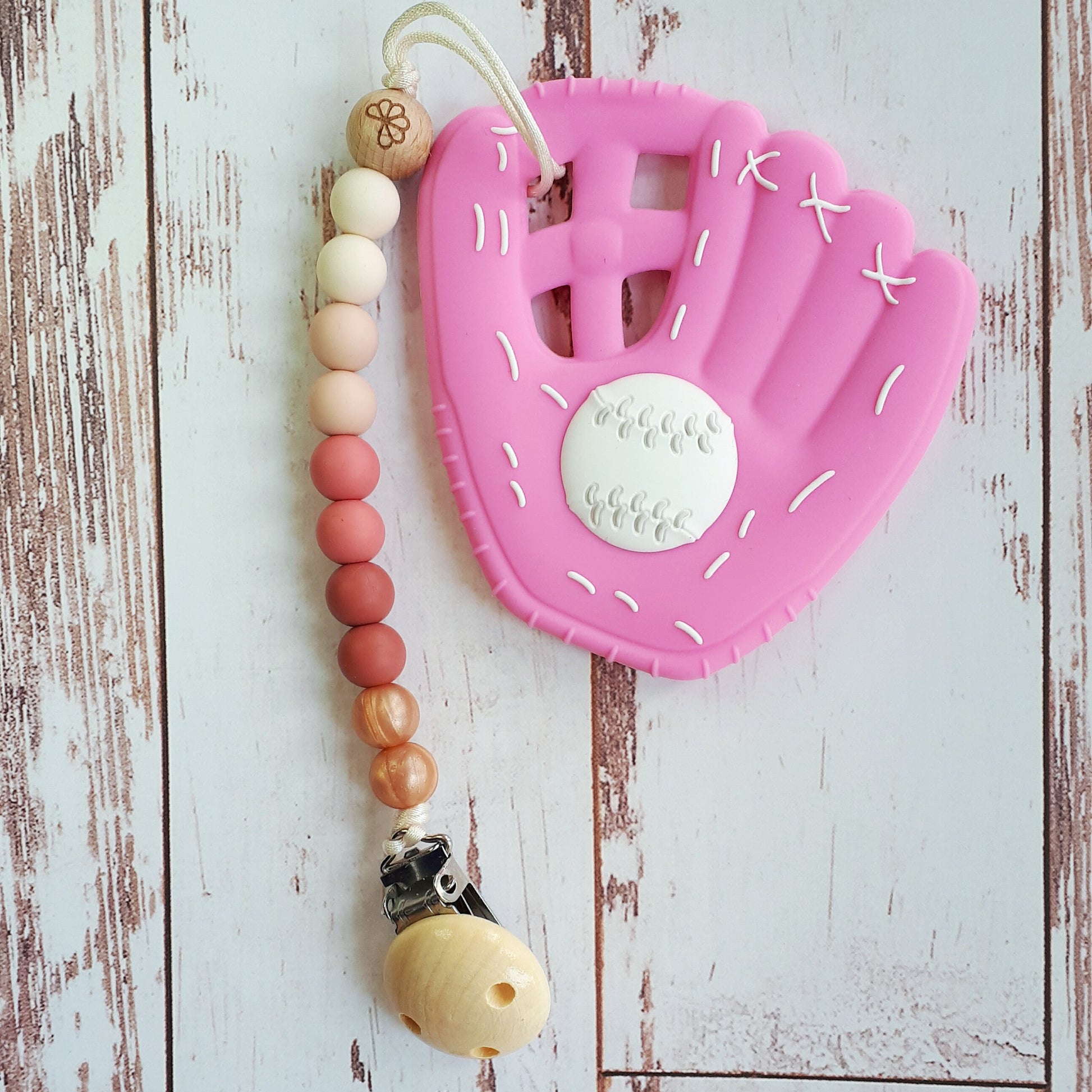 Pink Baseball Glove - Poppy + Clover