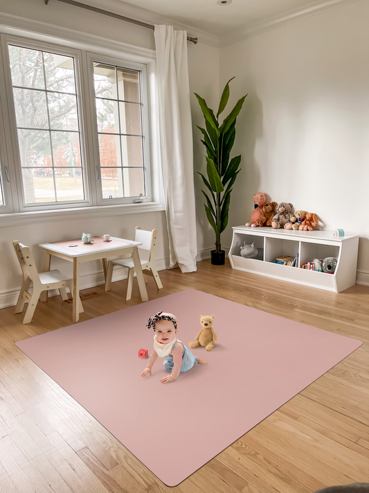 Kids Room Rug 5X5- Dusty Rose