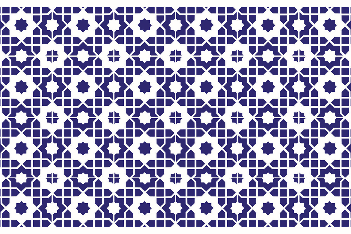 Kitchen Mat 2x3' - Indigo Tile