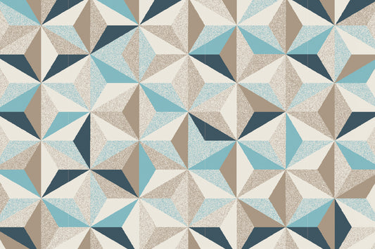 Kitchen Mat 2x3' - Taupe Sky Geometric